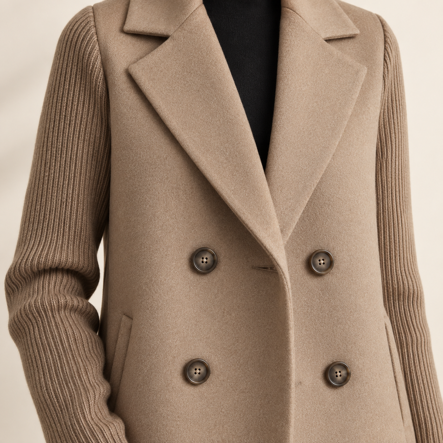 Sasha blazer lapel and buttons
