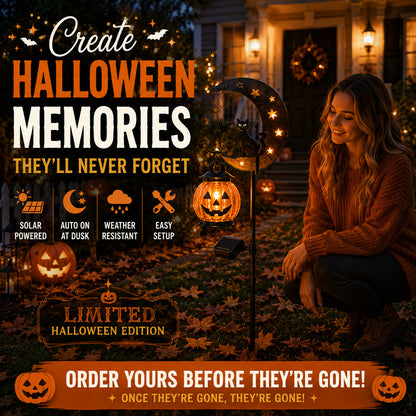 ✨LAST DAY SALE 50% OFF⚡🎃Halloween Pumpkin Moon Garden Stake Light