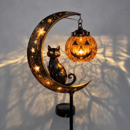 🎃 Pumpkin Moon Garden Stake Light