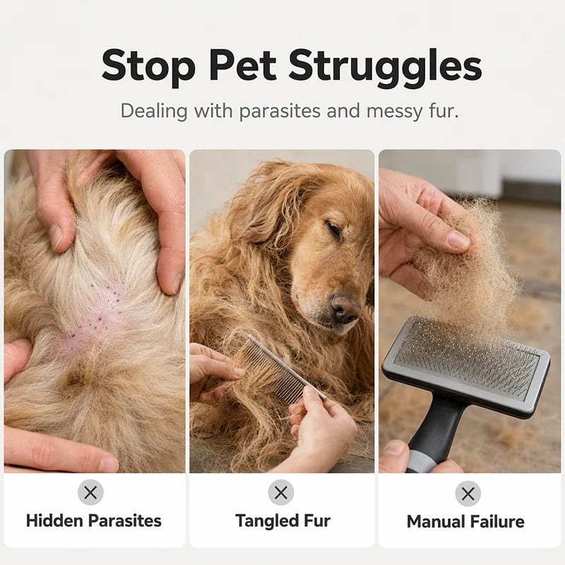 🔥Electric Pet Flea Remover and Detangling Comb
