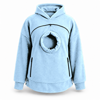 AluckgoodSet Cat Carrier Hoodie — Zip-Up Front Pouch