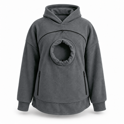 AluckgoodSet Cat Carrier Hoodie — Zip-Up Front Pouch