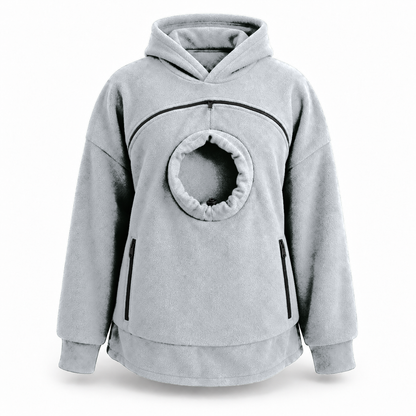 AluckgoodSet Cat Carrier Hoodie — Zip-Up Front Pouch