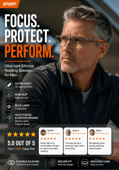 🔥Sports Smart Photochromic Progressive Bifocal Glasses