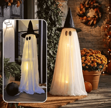 🔥Halloween Spooky Lighted Ghost Decor Set
