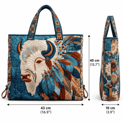 👜Handmade Native American Quilted Tote Bag