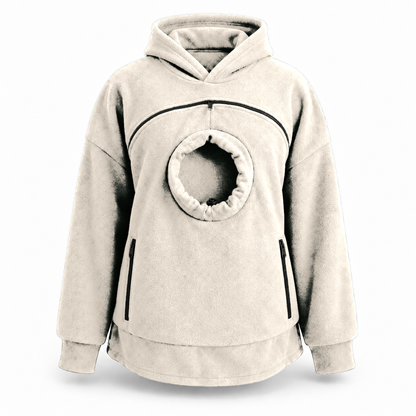 AluckgoodSet Cat Carrier Hoodie — Zip-Up Front Pouch
