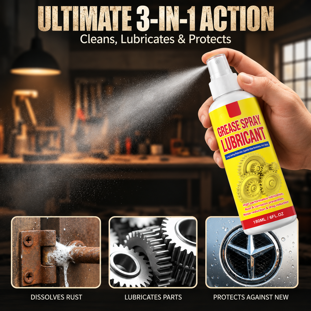 Anti-Rust Lubricant Spray & Rust Remover