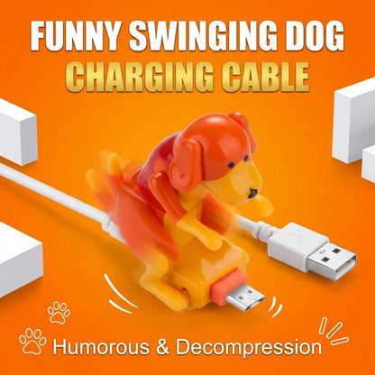 🎁Last Day Promotion 49% OFF🔥Funny Dog Humping Design Charging Cable – Fast Charge, TPE Durable
