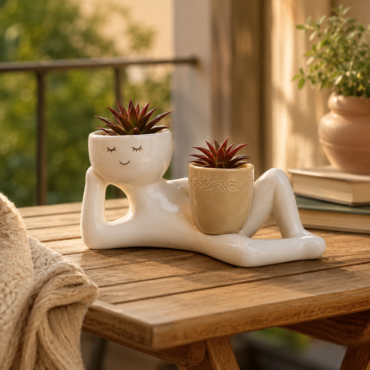 Lazy Little Figure Planter💐