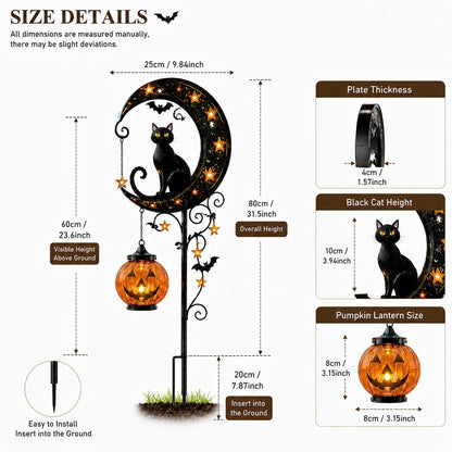 🎃 Pumpkin Moon Garden Stake Light