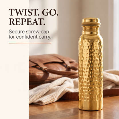 ✨Pure Hammered Copper Water Bottle 800 ML - Ayurvedic Detox Bottle