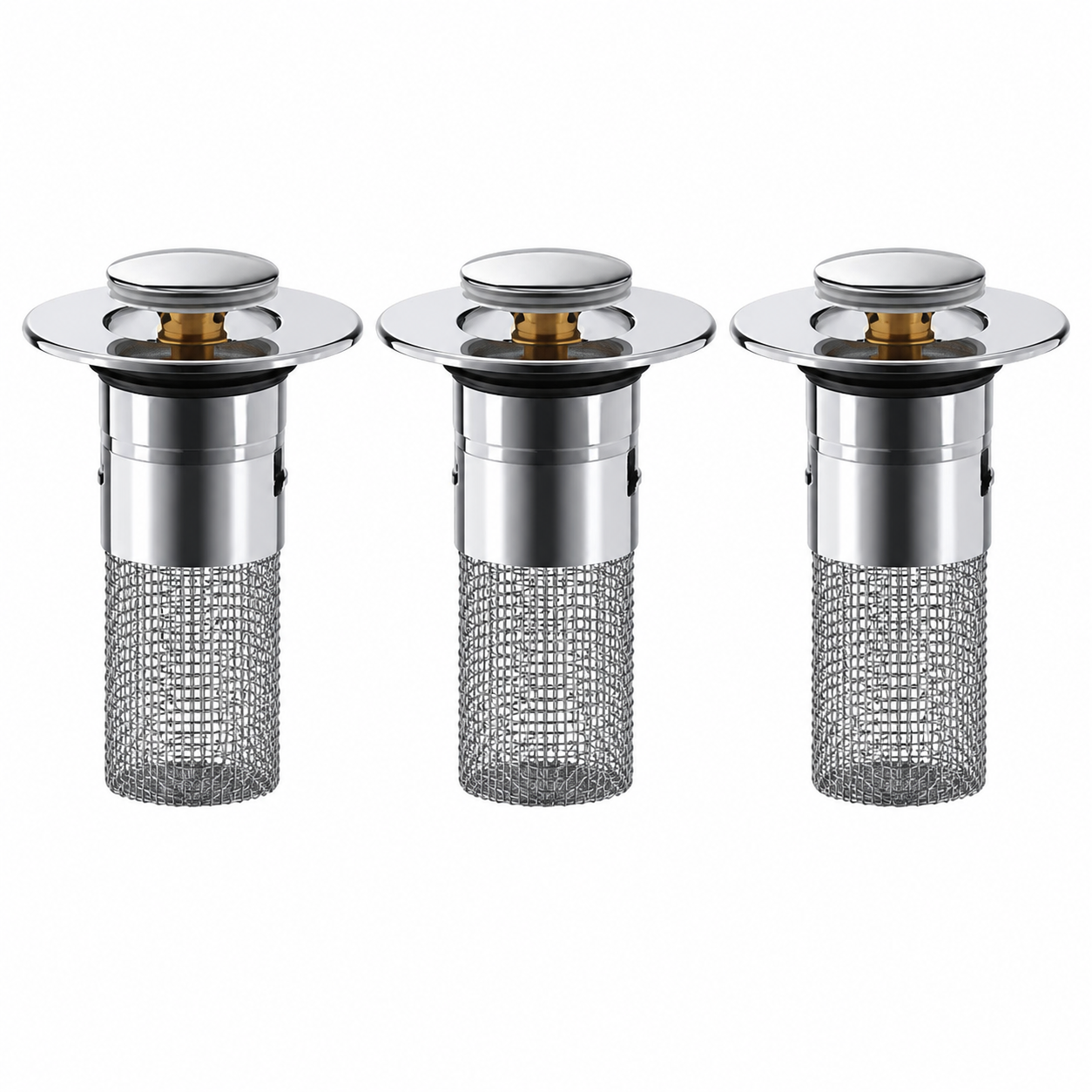 Universal Pop-Up Sink Drain Filter Stopper
