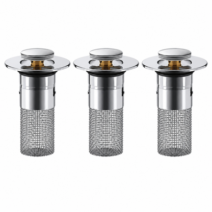 Universal Pop-Up Sink Drain Filter Stopper