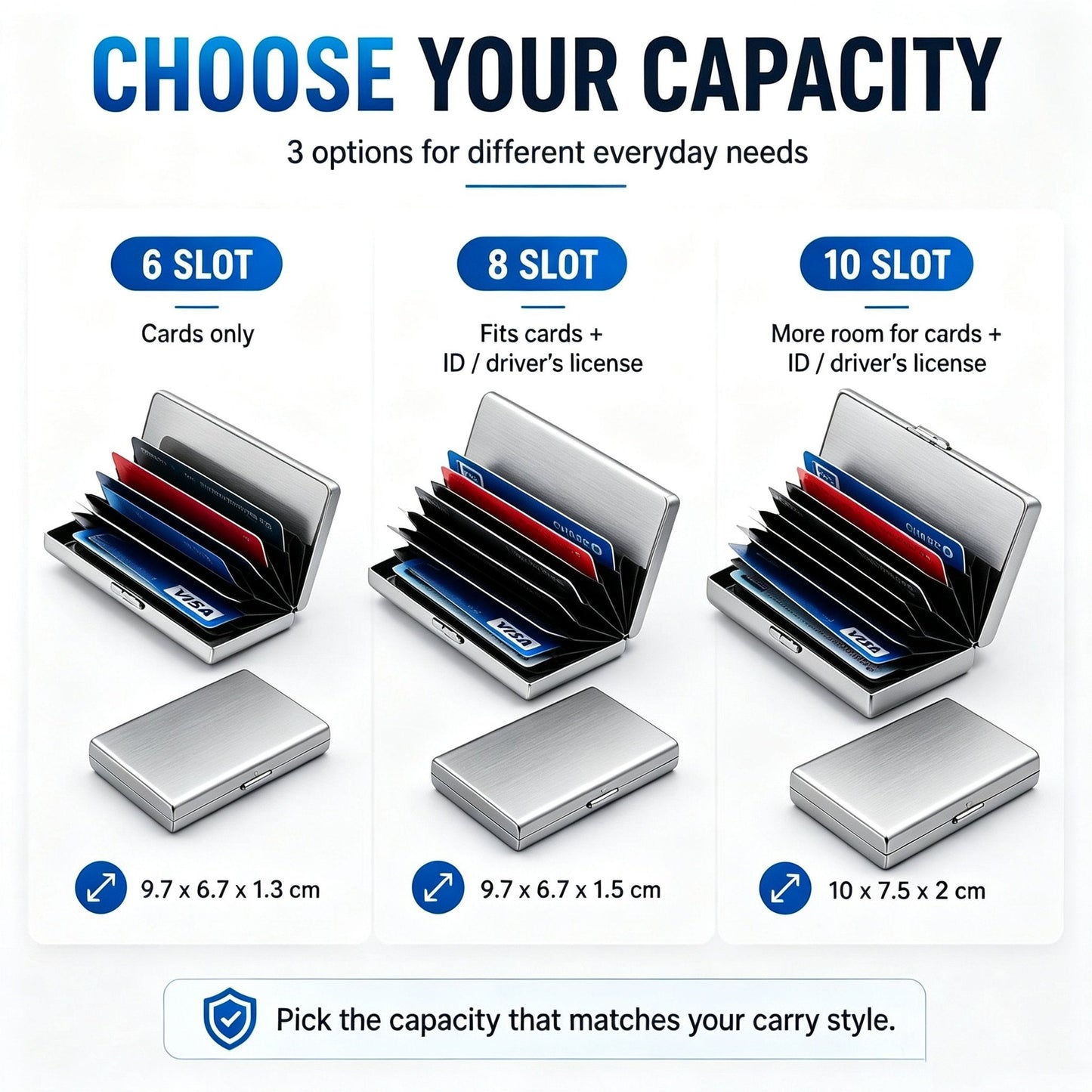 RFID Blocking Metal Card Holder