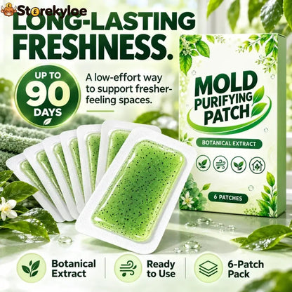 🧪50% OFF NOW! 6Pcs Mold Purifying Patches – Botanical Mildew Removal Pads, Long Lasting Mold Inhibitor for Bathroom, Kitchen, Wall Corners & Damp Hidden Spots