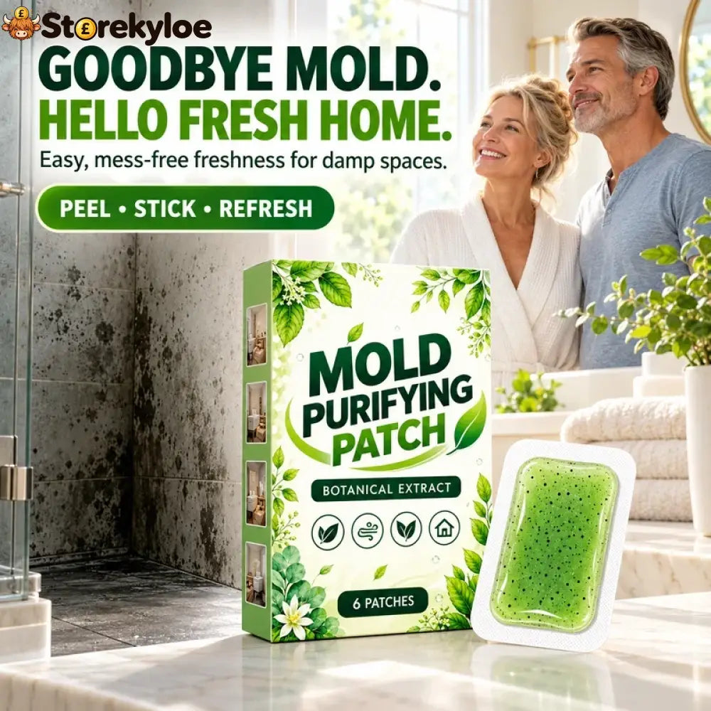 🧪50% OFF NOW! 6Pcs Mold Purifying Patches – Botanical Mildew Removal Pads, Long Lasting Mold Inhibitor for Bathroom, Kitchen, Wall Corners & Damp Hidden Spots
