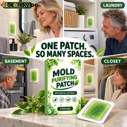 🧪50% OFF NOW! 6Pcs Mold Purifying Patches – Botanical Mildew Removal Pads, Long Lasting Mold Inhibitor for Bathroom, Kitchen, Wall Corners & Damp Hidden Spots