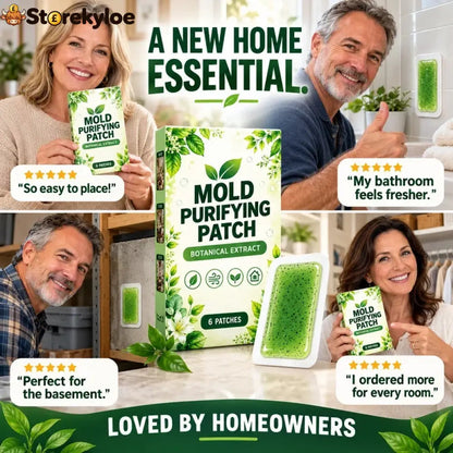 🧪50% OFF NOW! 6Pcs Mold Purifying Patches – Botanical Mildew Removal Pads, Long Lasting Mold Inhibitor for Bathroom, Kitchen, Wall Corners & Damp Hidden Spots