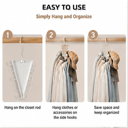 Three-step guide for hanging and loading the closet organizer