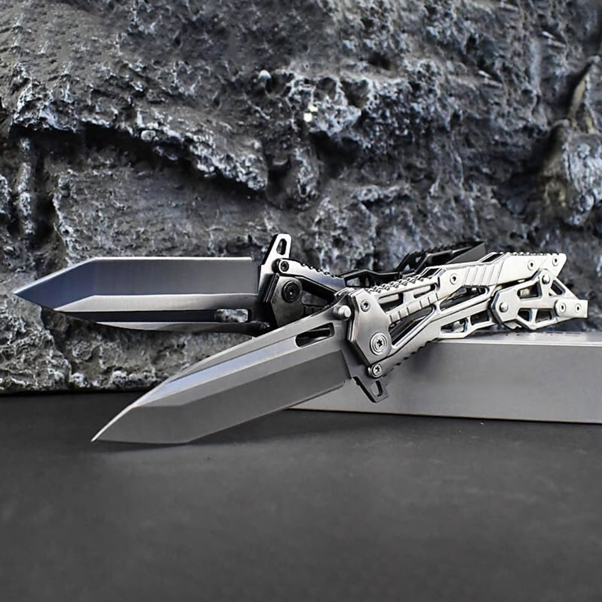 🔥Last Day Promotion-49% OFF 💥Mechanical Armor Magic Folding Knife - GS32