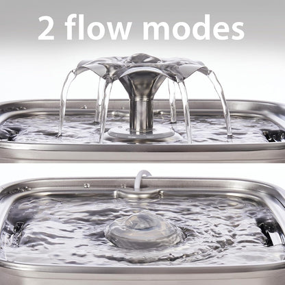 🔥Stainless Steel Cat Water Fountain 108oz - Award Winner