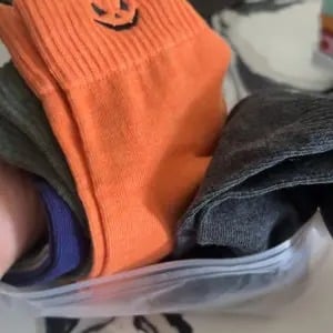 🎁Last Day Promotion 49% OFF🔥5‐Pair Cute Halloween Crew Socks – Pumpkin Ghost Cartoon Mid‐Calf Knit
