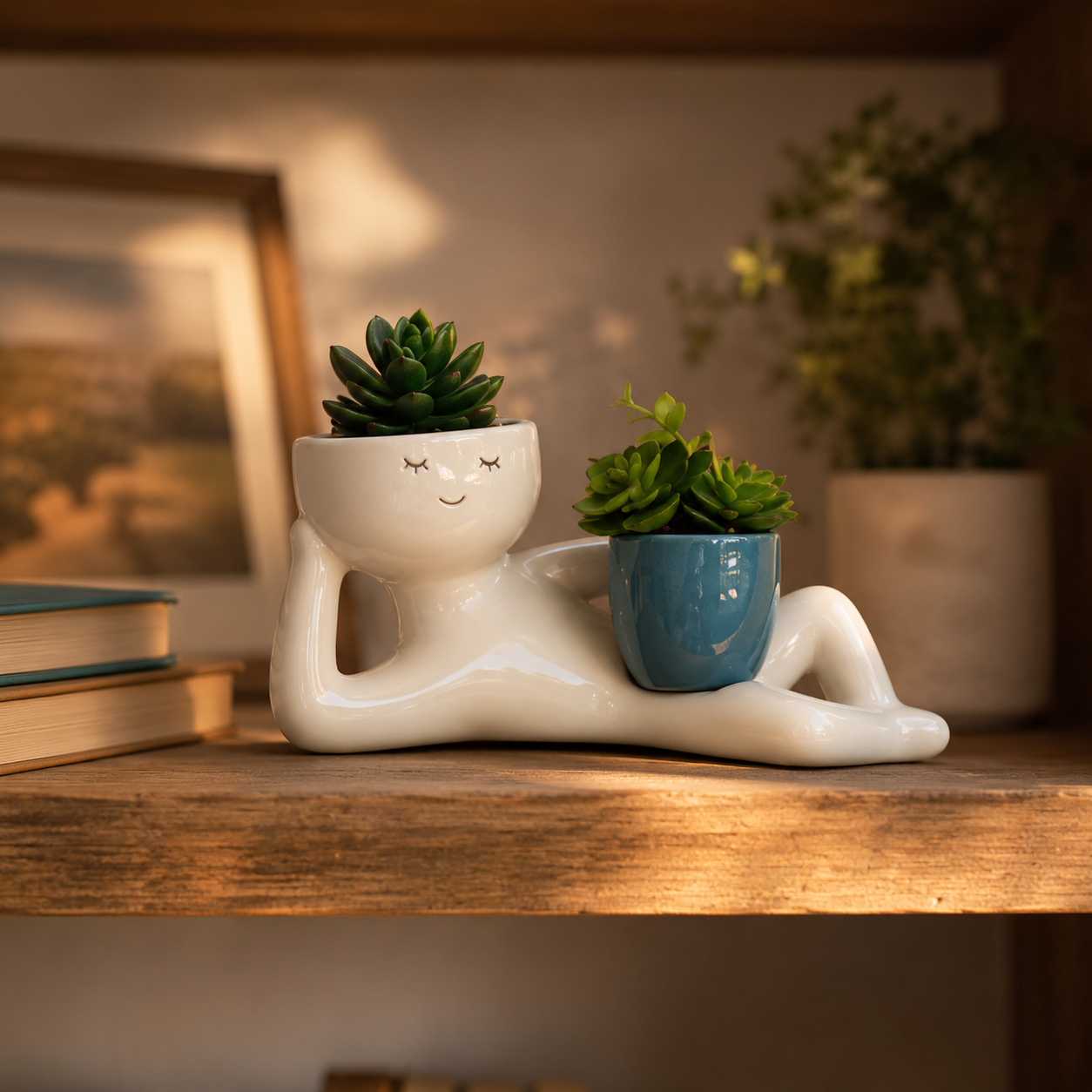 Lazy Little Figure Planter💐