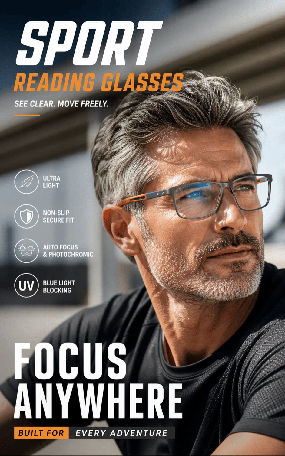 🔥Sports Smart Photochromic Progressive Bifocal Glasses