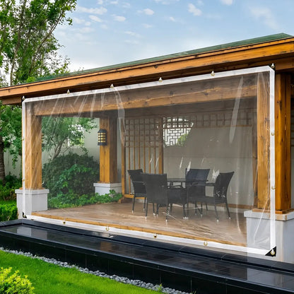 🔥LAST DAY 50% OFF - 🌧️ Transparent Waterproof Tarp – Heavy-Duty Outdoor Cover with Secure Grommets