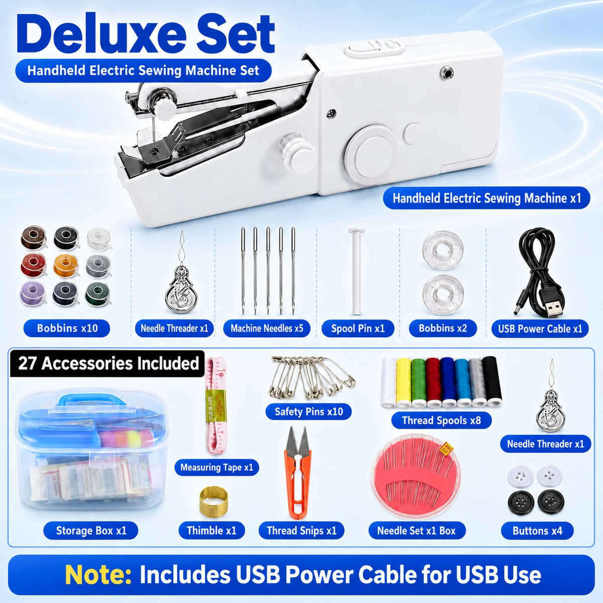 🧵Portable Handheld Sewing Machine – Quick Fabric Repair Tool