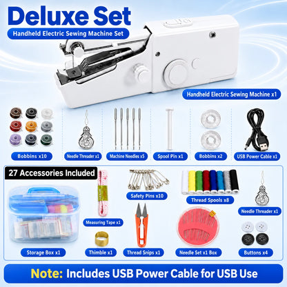 🧵Portable Handheld Sewing Machine – Quick Fabric Repair Tool