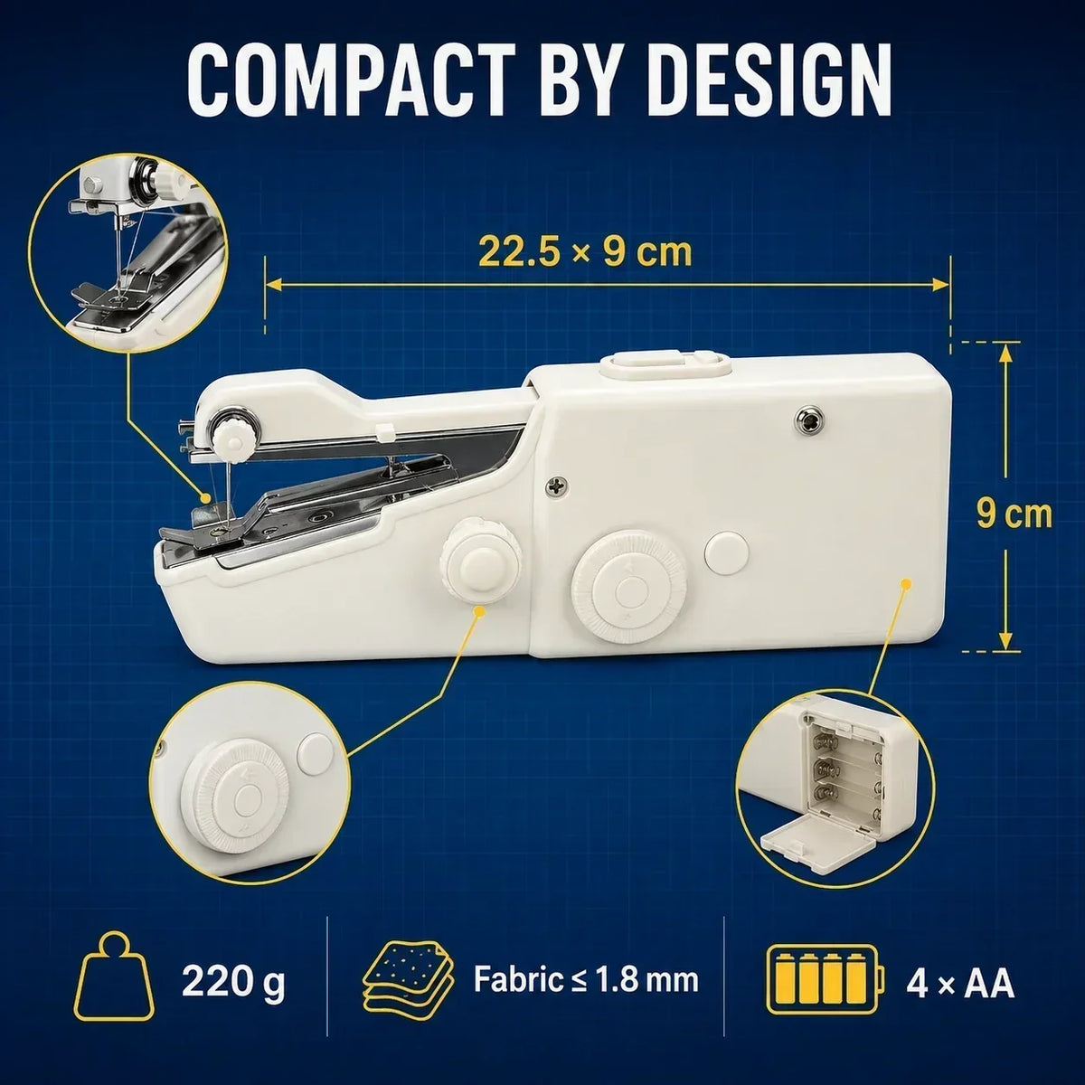 🧵Portable Handheld Sewing Machine – Quick Fabric Repair Tool