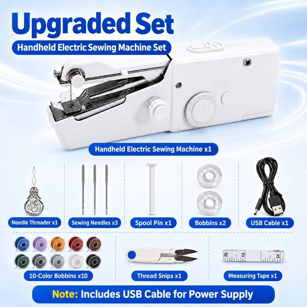 🧵Portable Handheld Sewing Machine – Quick Fabric Repair Tool