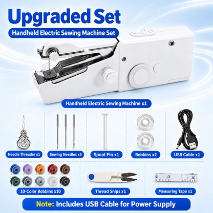 🧵Portable Handheld Sewing Machine – Quick Fabric Repair Tool