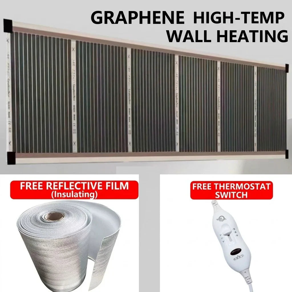 🔥3-Second Rapid Heating Honeycomb Graphene Far-Infrared Ceramic Wall Heater – Low Noise & Energy Efficient Indoor Wall Mount Heater