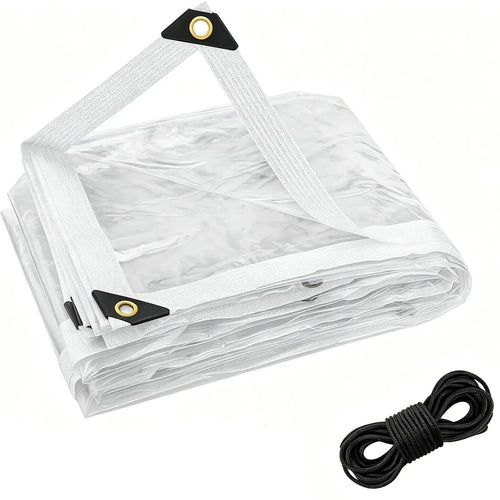 🔥LAST DAY 50% OFF - 🌧️ RainShield Pro™ Transparent Waterproof Tarp – Heavy-Duty Outdoor Cover with Secure Grommets