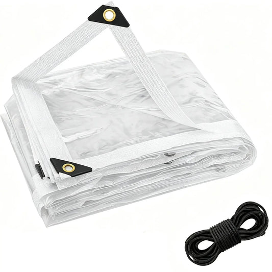 🔥LAST DAY 50% OFF - 🌧️ RainShield Pro™ Transparent Waterproof Tarp – Heavy-Duty Outdoor Cover with Secure Grommets