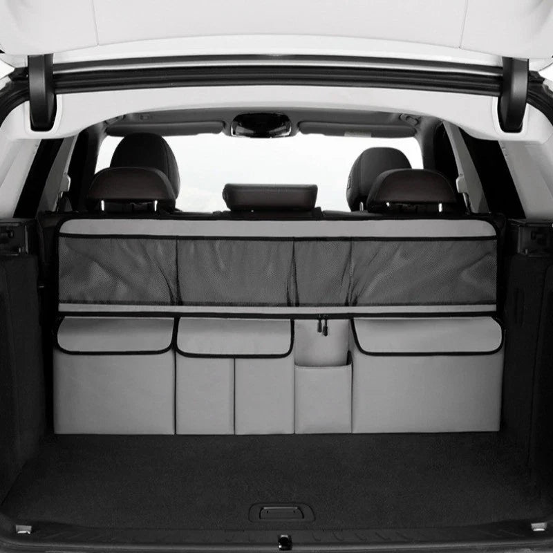 ⏳Time-Limited Special⏰Car Trunk Storage Bag, Hanging Organiser – Large Capacity, Space-Saving & Durable Oxford Fabric🚗
