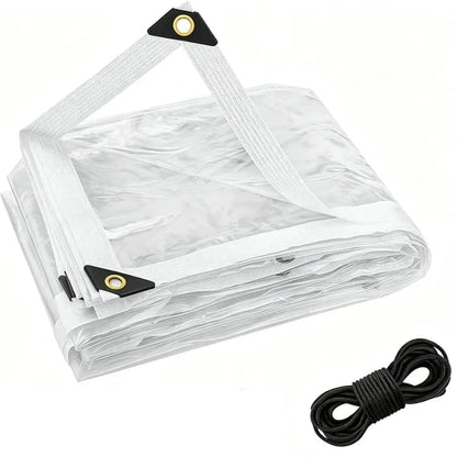 🔥LAST DAY 50% OFF - 🌧️ RainShield Pro™ Transparent Waterproof Tarp – Heavy-Duty Outdoor Cover with Secure Grommets