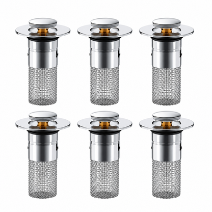 Universal Pop-Up Sink Drain Filter Stopper