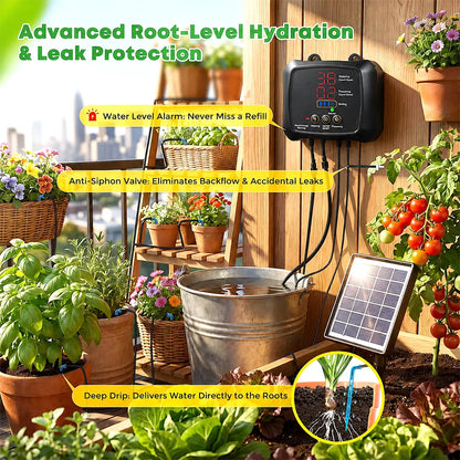 🌱 Solar-Powered Drip Irrigation System – Automatic Garden Watering Kit ☀️💧