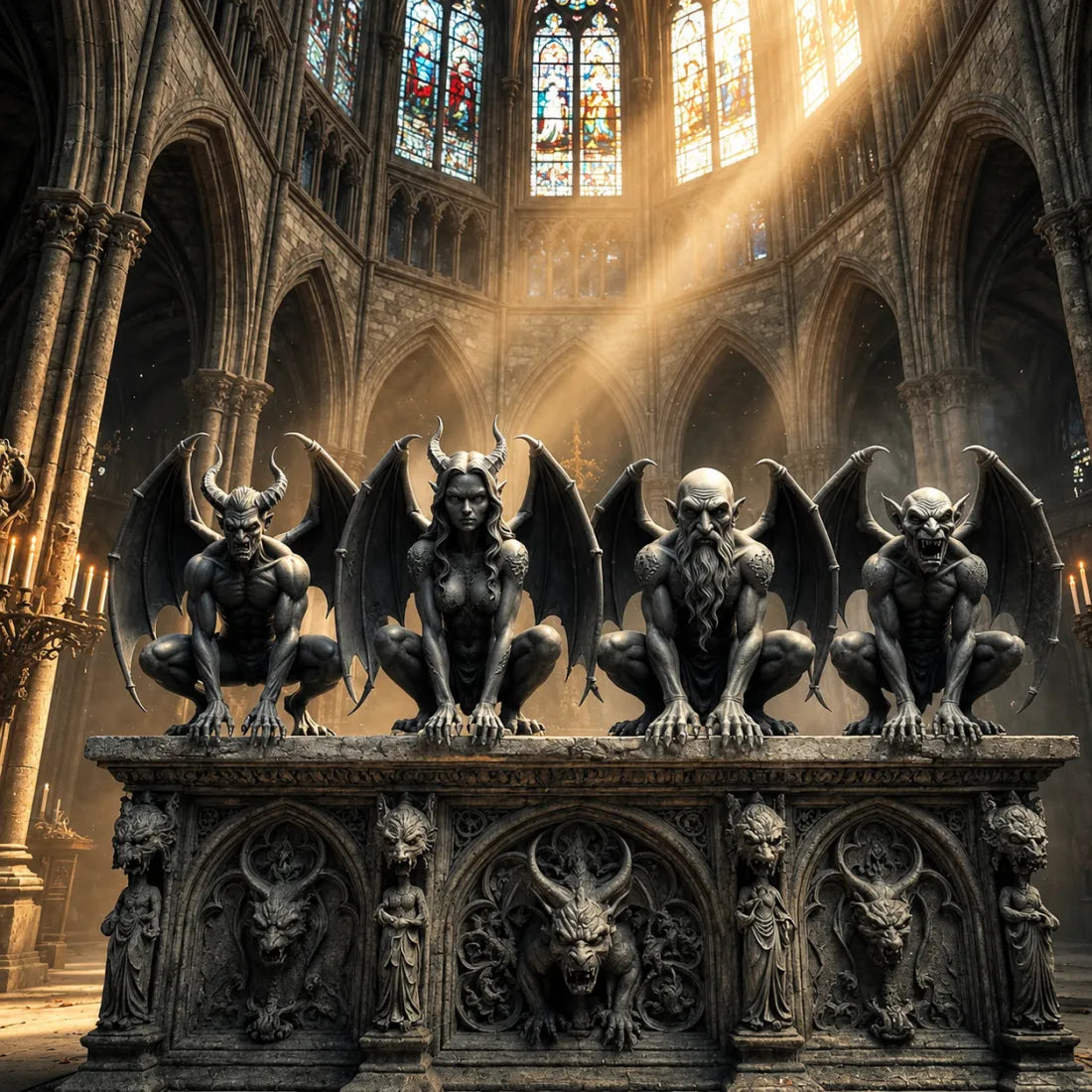 🎁Last Day 50% OFF - Gargoyle Shelf Decor
