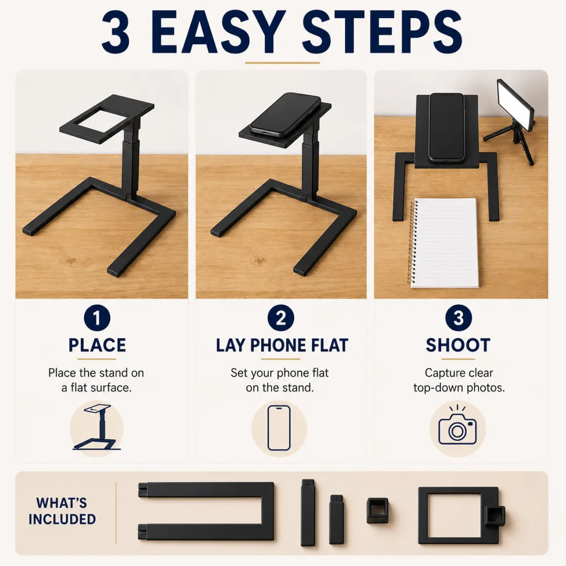 🎁Last Day 50% OFF - Overhead Phone Camera Stand