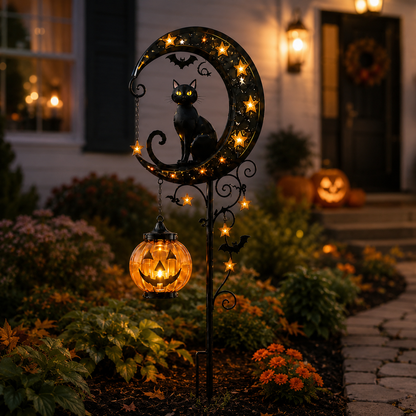 🎃 Pumpkin Moon Garden Stake Light