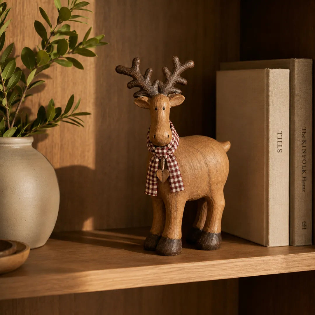 🔥Rustic Farmhouse Reindeer Figurine