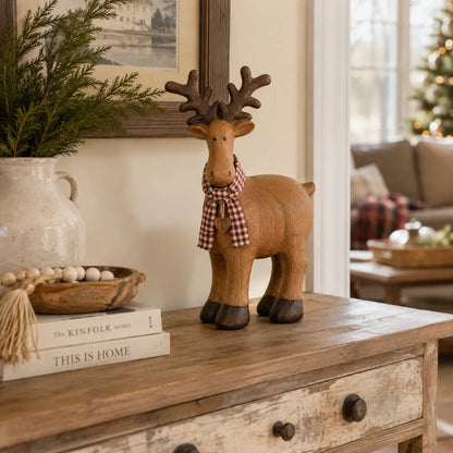 🔥Rustic Farmhouse Reindeer Figurine