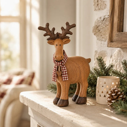 🔥Rustic Farmhouse Reindeer Figurine