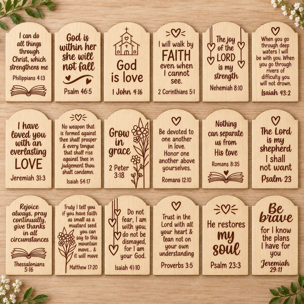 ✝️Last Day 60% OFF - Scripture of the Week Interchangeable Sign