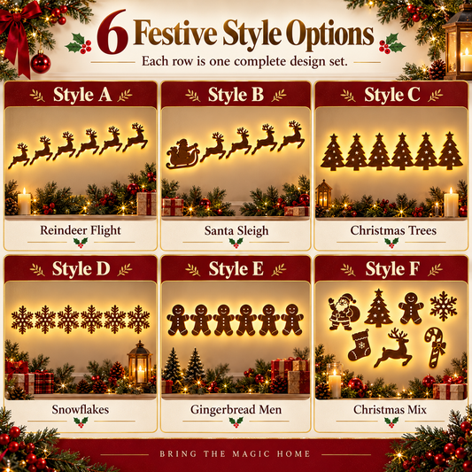 ✨Christmas Early Sales🎅Christmas Glow Wall Silhouette Lights